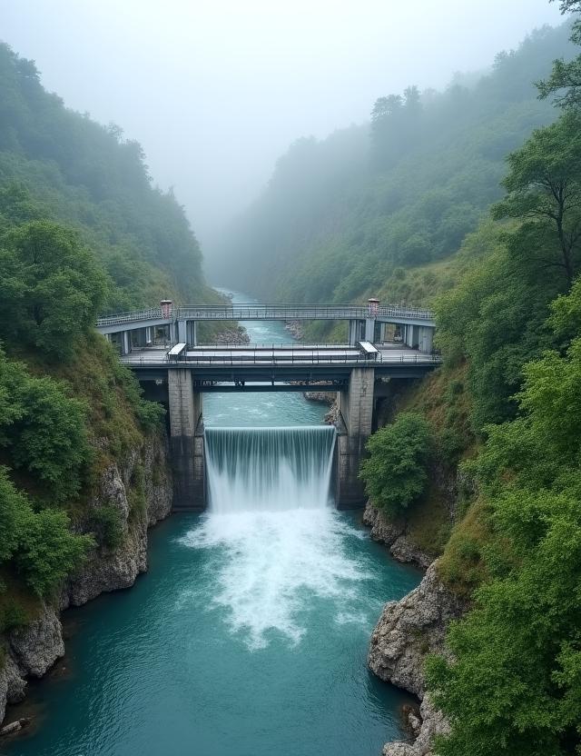 Малая ГЭС на реке